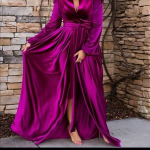 Joni Ross wrap dress in NAVY